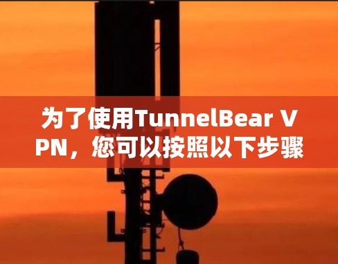 为了使用TunnelBear VPN，您可以按照以下步骤操作