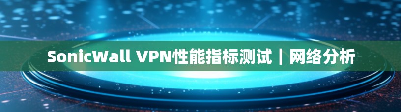 SonicWall VPN性能指标测试｜网络分析