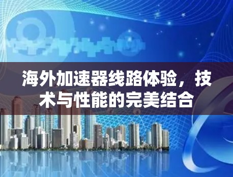海外加速器线路体验，技术与性能的完美结合