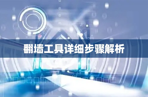 翻墙工具详细步骤解析